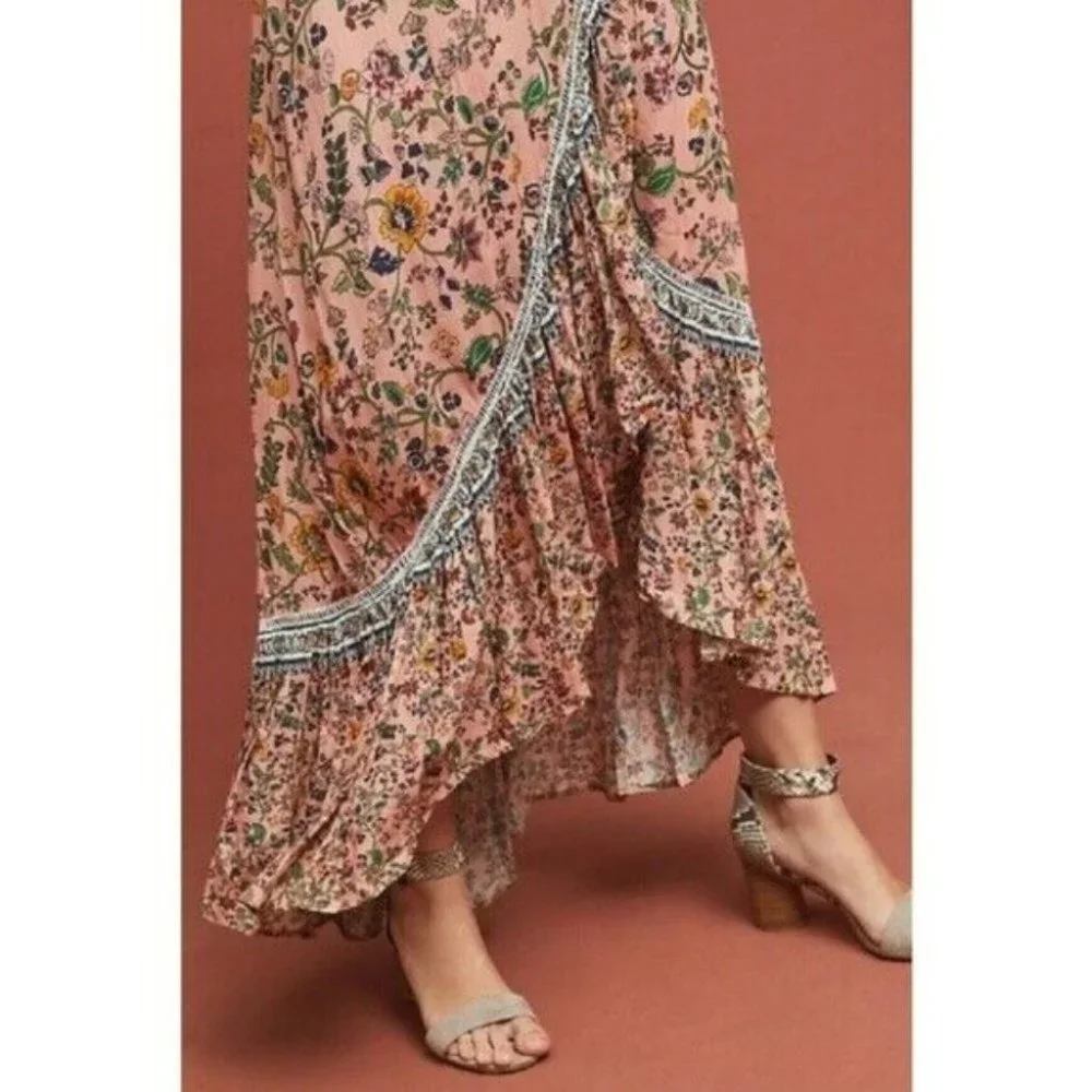 Farm Rio Women's Size Small Maxi Long Wrap Dress - Picture 3 of 9